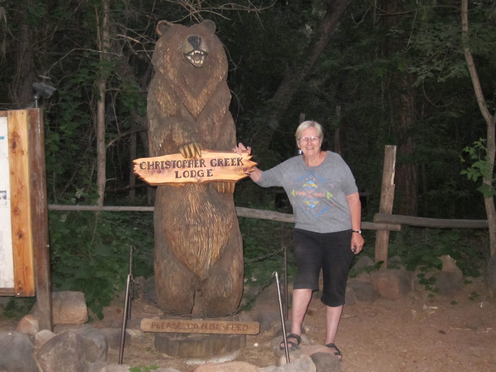 Another carving ... the property was probably at least 10 acres with kids' playgrounds and...